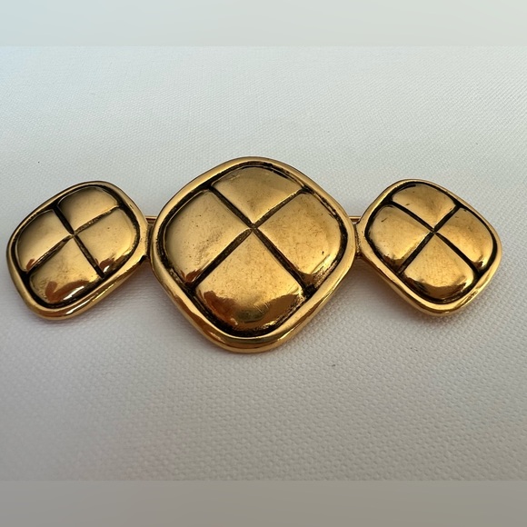 CHANEL RARE Pin & brooche Chanel Gold in Gold plated - Picture 4 of 4